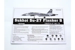 Trumpeter 1/32 Sukhoi Su-27 Flanker B Fighter Jet Scaled Plastic Model Kit image 25100