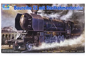 Trumpeter 1/35 Baureihe 52 Mit Steifrahmentender Locomotive Scaled Plastic Model Kit image 25115