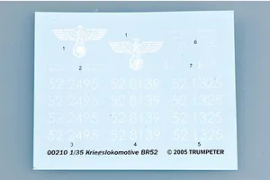 Trumpeter 1/35 Baureihe 52 Mit Steifrahmentender Locomotive Scaled Plastic Model Kit image 25118