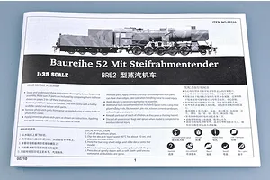 Trumpeter 1/35 Baureihe 52 Mit Steifrahmentender Locomotive Scaled Plastic Model Kit image 25120