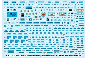 Trumpeter 1/35 M983 HEMTT & M901 Launching Station of MIM-104F Patriot SAM System (PAC-3) Scaled Plastic Model Kit image 25215