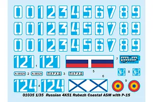Trumpeter 1/35 Russian 4K51 Rubezh Coastal ASM w/ P-15 Scaled Plastic Model Kit image 25267