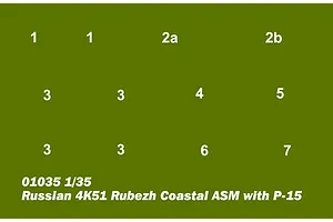 Trumpeter 1/35 Russian 4K51 Rubezh Coastal ASM w/ P-15 Scaled Plastic Model Kit image 25268
