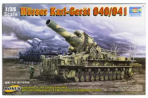 Trumpeter 1/35 German Morser Karl Great 040/041 Self-Propelled Gun Scaled Plastic Model Kit