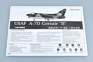 Trumpeter 1/32 USAF A-7D Corsair II Jet Scaled Plastic Model Kit image 25368