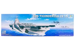Trumpeter 1/350 USS Ticonderoga CV-14 Aircraft Carrier Plastic Model Kit image 25370