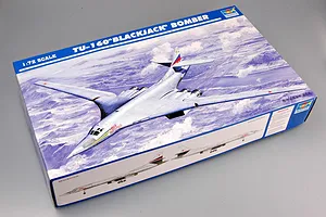 Trumpeter 1/72 TU-160 Blackjack Bomber Jet Scaled Plastic Model Kit image 25408