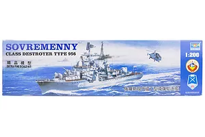 Trumpeter 1/200 Russian Sovremenny Type 956 Destroyer Plastic Model Kit image 25468