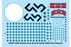 Trumpeter 1/350 German DKM Peter USS Strasser Aircraft Carrier Scaled Plastic Model Kit image 25577