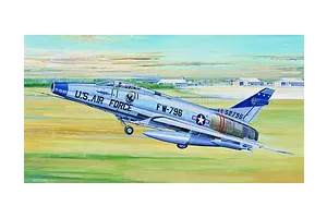 Trumpeter 1/32 North American F-100D Super Sabre Fighter Jet Scaled Plastic Model Kit image 25580