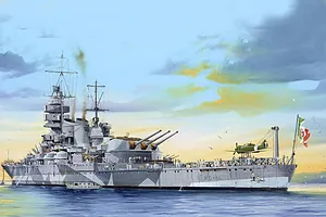 Trumpeter 1/350 Italian RN Roma Navy Battleship Plastic Model Kit image 25639