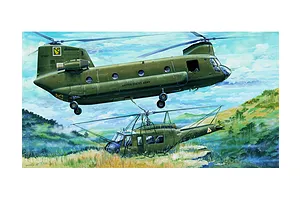Trumpeter 1/35 CH-47A Chinook Helicopter Scaled Plastic Model Kit image 25656