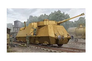 Trumpeter 1/35 German Panzerjager Triebwagen 51 Armoured Train Scaled Plastic Model Kit image 25716