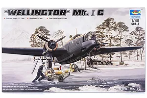 Trumpeter 1/48 British Wellington Mk. IC Bomber Scaled Plastic Model Kit image 25791
