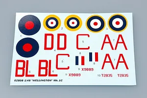 Trumpeter 1/48 British Wellington Mk. IC Bomber Scaled Plastic Model Kit image 25793