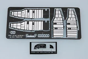 Trumpeter 1/48 British Wellington Mk. IC Bomber Scaled Plastic Model Kit image 25795