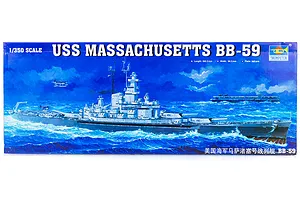 Trumpeter 1/350 USS Massachusetts BB-59 Battleship Plastic Model Kit image 25817
