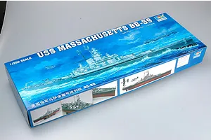 Trumpeter 1/350 USS Massachusetts BB-59 Battleship Plastic Model Kit image 25819