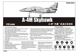 Trumpeter 1/32 A-4M Skyhawk Jet Scaled Plastic Model Kit image 25868