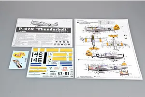 Trumpeter 1/32 P-47N Thunderbolt Fighter Scaled Plastic Model Kit image 25918