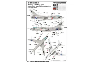 Trumpeter 1/48 EKA-3B Skywarrior Strategic Bomber Scaled Plastic Model Kit image 25933