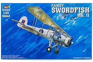 Trumpeter 1/32 Fairey Swordfish Mk. II Bomber Scaled Plastic Model Kit image 25972