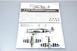 Trumpeter 1/32 P-47 Thunderbolt Razorback Fighter Scaled Plastic Model Kit image 25995