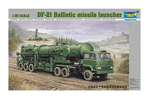 Trumpeter 1/35 DF-21 Ballistic Missile Launcher Truck Scaled Plastic Model Kit image 26017
