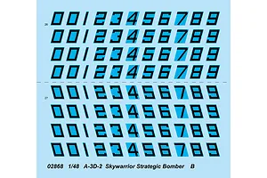 Trumpeter 1/48 A-3D-2 Skywarrior Strategic Bomber Scaled Plastic Model Kit image 26059