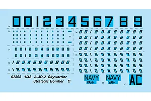 Trumpeter 1/48 A-3D-2 Skywarrior Strategic Bomber Scaled Plastic Model Kit image 26060