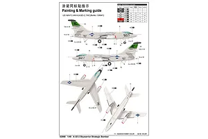 Trumpeter 1/48 A-3D-2 Skywarrior Strategic Bomber Scaled Plastic Model Kit image 26061