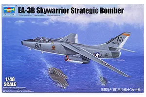 Trumpeter 1/48 EA-3B Skywarrior Strategic Bomber Scaled Plastic Model Kit image 26093