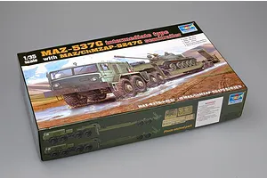 Trumpeter 1/35 MAZ-537G Truck w/ MAZ/ChMZAP-5247G Semitrailer Scaled Plastic Model Kit image 26181