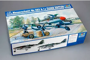 Trumpeter 1/32 Messerschmitt Me 262 A-la (Clear Edition) Fighter Jet Scaled Plastic Model Kit image 26198