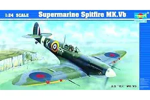 Trumpeter 1/24 Supermarine Spitfire Mk. VB Fighter Scaled Plastic Model Kit image 26213
