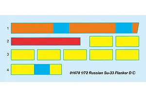 Trumpeter 1/72 Russian Su-33 Flanker D Fighter Jet Scaled Plastic Model Kit image 26238