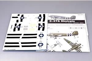 Trumpeter 1/48 C-47 A Skytrain Transport Aircraft Scaled Plastic Model Kit image 26251