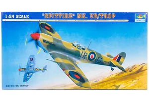 Trumpeter 1/24 Supermarine Spitfire Mk. VB/TROP Fighter Scaled Plastic Model Kit image 26303