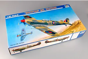 Trumpeter 1/24 Supermarine Spitfire Mk. VB/TROP Fighter Scaled Plastic Model Kit image 26305