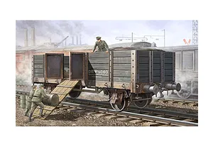 Trumpeter 1/35 German Railway Gondola (High Sides) Scaled Plastic Model Kit image 26333
