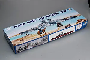 Trumpeter 1/350 French Richelieu 1943 Battleship Plastic Model Kit image 26364