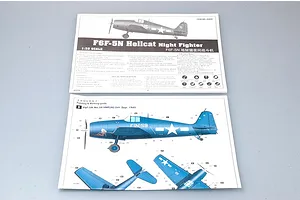 Trumpeter 1/32 F6F-5N Hellcat Night Fighter Scaled Plastic Model Kit image 26380