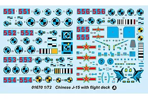 Trumpeter 1/72 Chinese J-15 Fighter Jet w/ Flight Deck Scaled Plastic Model Kit image 26398