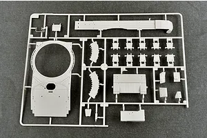 Trumpeter 1/35 Russian T-72B2 Main Battle Tank Scaled Plastic Model Kit image 26444