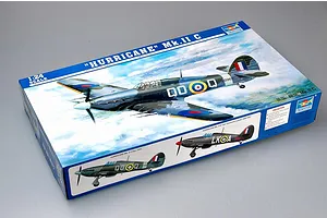 Trumpeter 1/24 Hurricane Mk.II C Fighter Scaled Plastic Model Kit image 26513