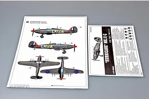Trumpeter 1/24 Hurricane Mk.II C Fighter Scaled Plastic Model Kit image 26515