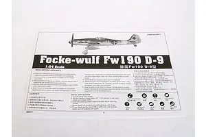 Trumpeter 1/24 Focke-wulf Fw 190 D-2 Fighter Scaled Plastic Model Kit image 26526