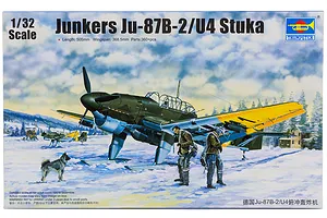 Trumpeter 1/32 Junkers Ju-87B-2/U4 Stuka Bomber Scaled Plastic Model Kit image 26560