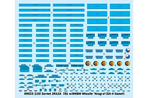 Trumpeter 1/35 Soviet 2K11A TEL w/ 9M8M Missile Krug-A Scaled Plastic Model Kit image 26623