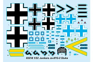Trumpeter 1/32 Junkers Ju-87G-2 Stuka Bomber Scaled Plastic Model Kit image 26637